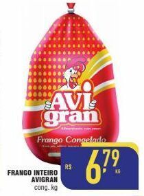 Mercantil Rodrigues Frango inteiro avigran cong. kg oferta