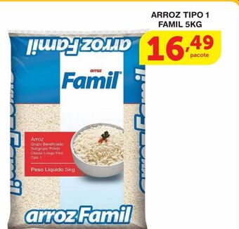 Roldão Arroz tipo 1 famil 5kg oferta