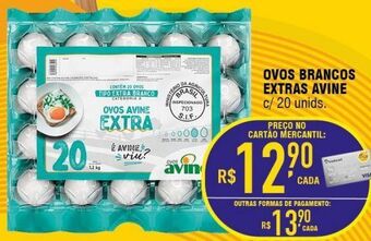 Mercantil Rodrigues Ovos brancos extras avine 20un oferta