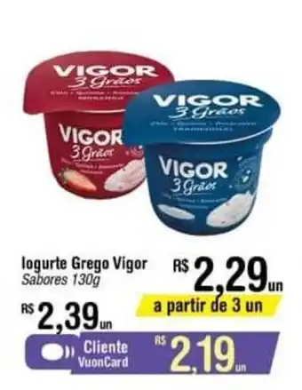 Fort Atacadista Iogurte Grego Vigor 130g oferta
