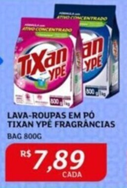Assaí Atacadista LAVA-ROUPAS EM PÓ TIXAN YPE FRAGRÂNCIAS BAG 800G oferta
