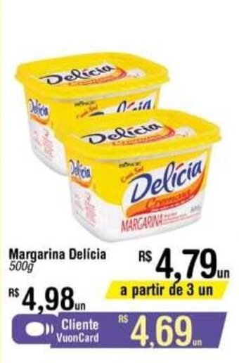 Fort Atacadista Margarina Delicia 500g oferta