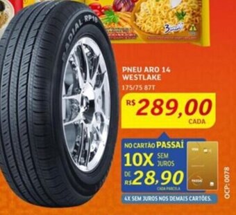 Assaí Atacadista PNEU ARO 14 WESTLAKE 175/75 87T oferta