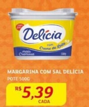 Assaí Atacadista MARGARINA COM SAL DELÍCIA POTE 500G oferta