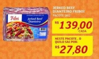Assaí Atacadista JERKED BEEF DIANTEIRO FRIBOI PACOTE 5KG oferta