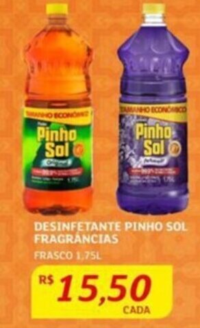 Assaí Atacadista DESINFETANTE PINHO SOL FRAGRÂNCIAS FRASCO 1,75L oferta