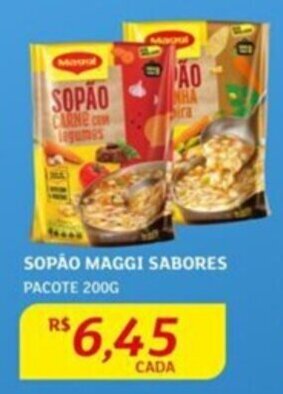 Assaí Atacadista SOPÃO MAGGI SABORES PACOTE 200G oferta