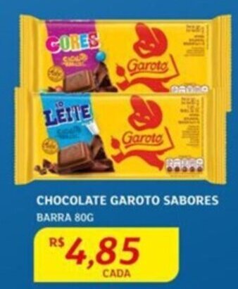 Assaí Atacadista CHOCOLATE GAROTO SABORES BARRA 80G oferta
