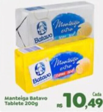 Econômico Atacadão Manteiga Batavo Tablete 200g oferta