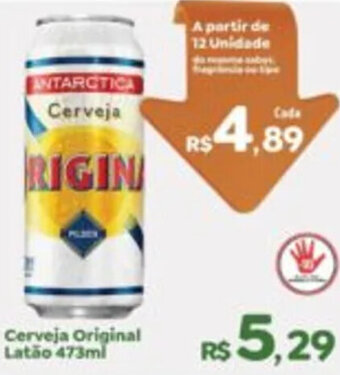 Econômico Atacadão Cerveja Original Latão 473ml oferta