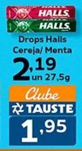Drops Halls Cereja/ Menta un 27,5g