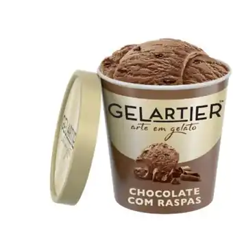 Supermercado Bergamini Sorvete de chocolate com raspas gelartier 473ml oferta