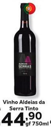 Supermercados Tauste Vinho Aldeias da Serra Tinto gf 750ml oferta