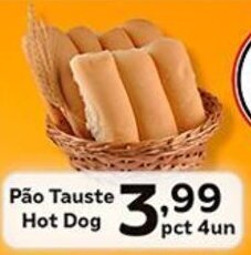 Pão Tauste Hot Dog pct 4un