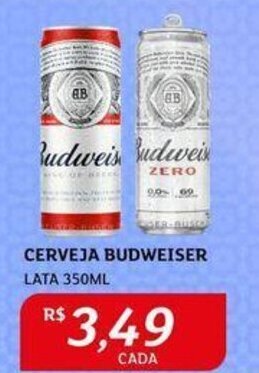 Assaí Atacadista CERVEJA BUDWEISER LATA 350ML oferta