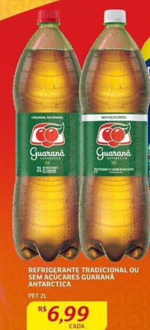 Assaí Atacadista REFRIGERANTE TRADICIONAL OU SEM AÇUCARES GUARANÁ ANTARCTICA PET 2L oferta