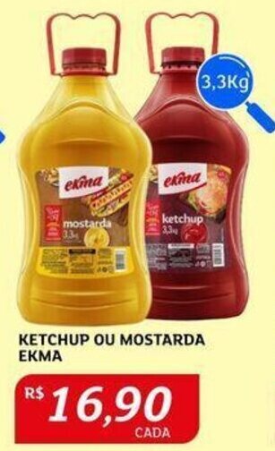 Assaí Atacadista KETCHUP OU MOSTARDA EKMA 3.3kg oferta