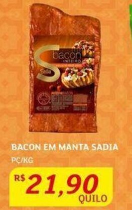 Assaí Atacadista BACON EM MANTA SADIA PC/KG oferta