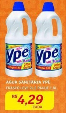 Assaí Atacadista ÁGUA SANITÁRIA YPÉ FRASCO LEVE 2L E PAGUE 1,8L oferta