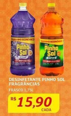 Assaí Atacadista DESINFETANTE PINHO SOL FRAGRANCIAS FRASCO 1,75L oferta
