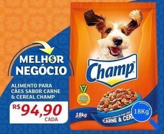 Assaí Atacadista ALIMENTO PARA CÃES SABOR CARNE & CEREAL CHAMP oferta