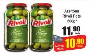 Higa's Supermercado Azeitona Rivoli Pote 500gr oferta