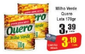 Higa's Supermercado Milho Verde Quero Lata 170gr oferta