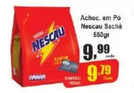 Higa's Supermercado Achoc. em Po Nescau Sachê 550gr oferta
