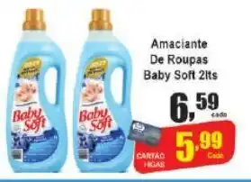 Higa's Supermercado Amaciante De Roupas Baby Soft 2lts oferta