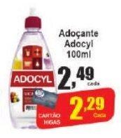 Higa's Supermercado Adoçante Adocyl 100ml oferta