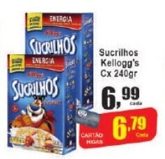 Higa's Supermercado Sucrilhos Kellogg's Cx 240gr oferta