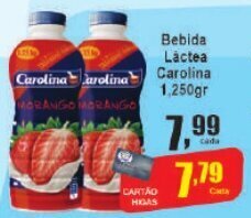 Higa's Supermercado Bebida Láctea Carolina 1250gr oferta