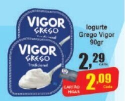 Higa's Supermercado logurte Grego Vigor 90gr oferta