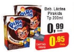 Higa's Supermercado Beb. Láctea Pirakids Tp 200ml oferta