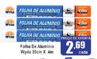 Higa's Supermercado Folha De Aluminio Wyda 30cm X 4m oferta