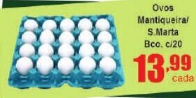 Higa's Supermercado Ovos Mantiqueira/ S.Marta Bco. c/20 oferta