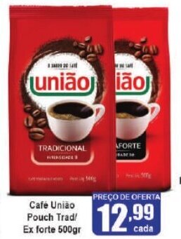 Higa's Supermercado Cafe União Pouch Trad/ Ex forte 500gr oferta