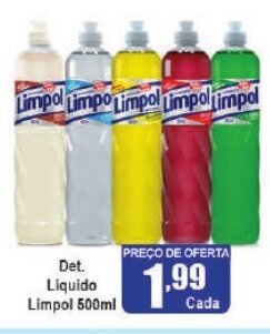 Higa's Supermercado Det. Liquido Limpol 500ml oferta