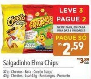 Supermercados Condor Salgadinho Elma Chips oferta