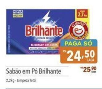 Supermercados Condor Sabão em Pó Brilhante 2,2kg-Limpeza Total oferta