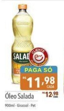 Supermercados Condor Óleo Salada 900ml-Girassol-Pet oferta
