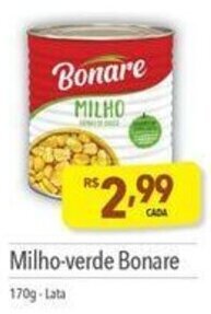 Milho-verde Bonare 170g-Lata