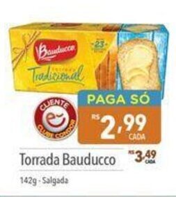 Supermercados Condor Torrada Bauducco 142g-Salgada oferta