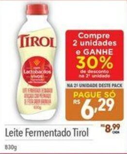 Supermercados Condor Leite Fermentado Tirol 830g oferta