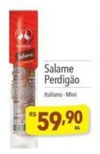 Supermercados Condor Salame Perdigão Italiano-Mini oferta