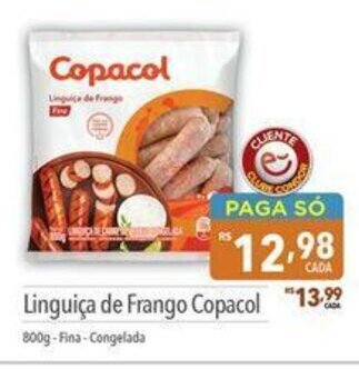 Supermercados Condor Linguiça de Frango Copacol 800g-Fina-Congelada oferta