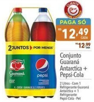 Supermercados Condor Conjunto Guaraná Antarctica + Pepsi-Cola oferta