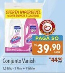 Supermercados Condor Conjunto Vanish 1,5 Litro-1 Pink +1 White oferta