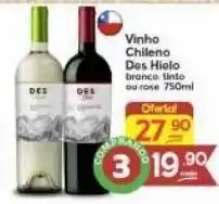 Supermercados Princesa Vinho chileno des hielo 750ml oferta