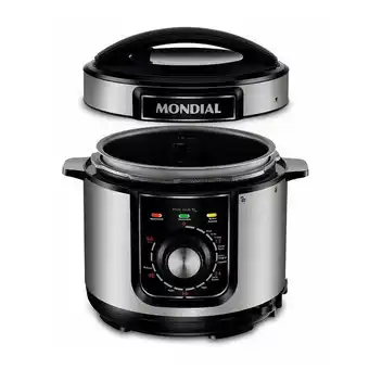 Lojas Koerich Panela elétrica de pressão pratic cook 5l premium pe-48 mondial - inox/preto oferta